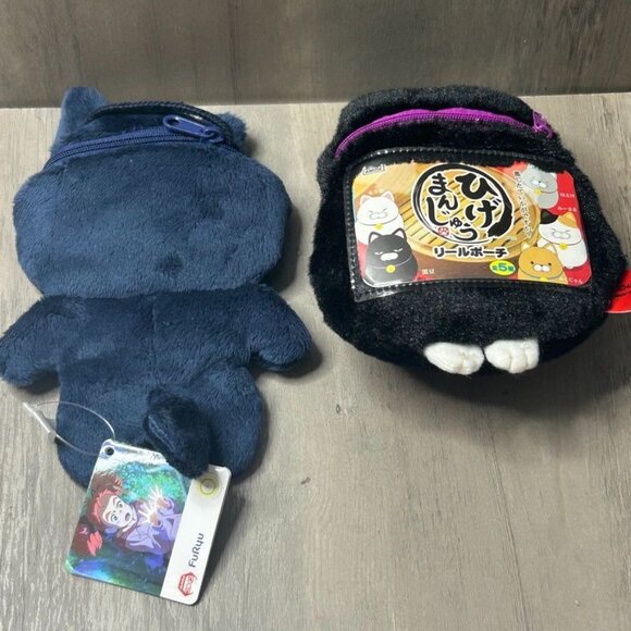 AMUFUN Higemanju Black Bean Pouch Clip +FuRuyu Mary Majo Hana Ghibli Tib Cat NWT - Picture 2 of 7